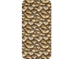 Badmat 60x120 cm - Antislip - Abstract - Antiek - Goud - Badmatten voor badkamer - Badkamermat - Douchemat - Badkamer mat