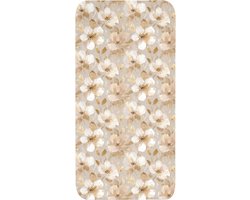 Badmat 60x120 cm - Antislip - Bloemen - artistiek - Goud - Badmatten voor badkamer - Badkamermat - Douchemat - Badkamer mat