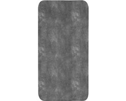 Badmat 60x120 cm - Antislip - Donkergrijs - Ruw - Beton - Badmatten voor badkamer - Badkamermat - Douchemat - Badkamer mat