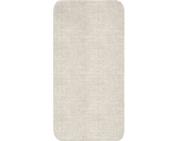 Badmat 60x120 cm - Antislip - Linnen - Textuur - Beige - Badmatten voor badkamer - Badkamermat - Douchemat - Badkamer mat
