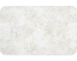 Badmat 60x40 cm - Antislip - Beige - Marmer - Aders - Badmatten voor badkamer - Badkamermat - Douchemat - Badkamer mat