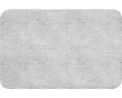 Badmat 60x40 cm - Antislip - Grijs - Beton - Neutraal - Badmatten voor badkamer - Badkamermat - Douchemat - Badkamer mat