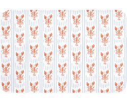 Badmat 60x40 cm - Antislip - Meer – Hummer – Orange – Blau - Badmatten voor badkamer - Badkamermat - Douchemat - Badkamer mat