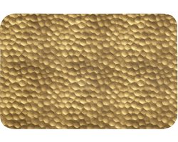 Badmat 60x40 cm - Antislip - Metaal - Dynamisch - Goud - Badmatten voor badkamer - Badkamermat - Douchemat - Badkamer mat