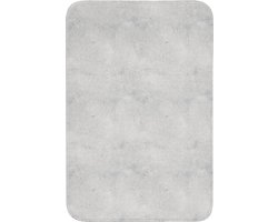 Badmat 60x90 cm - Antislip - Grijs - Beton - Neutraal - Badmatten voor badkamer - Badkamermat - Douchemat - Badkamer mat