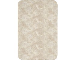 Badmat 60x90 cm - Antislip - Lichtbeige - Marmer - Aders - Badmatten voor badkamer - Badkamermat - Douchemat - Badkamer mat
