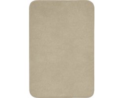 Badmat 60x90 cm - Antislip - Zandkleur - Korrelige structuur - Beton - Badmatten voor badkamer - Badkamermat - Douchemat - Badkamer mat