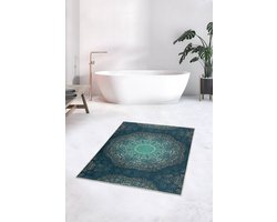 Badmat 80x120 - Zachte wc mat - Toiletmat - Gold mandala