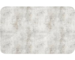 Badmat 80x50 cm - Antislip - Grijs - Beton - Verweerd - Badmatten voor badkamer - Badkamermat - Douchemat - Badkamer mat