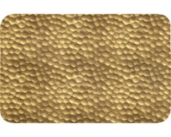 Badmat 80x50 cm - Antislip - Metaal - Dynamisch - Goud - Badmatten voor badkamer - Badkamermat - Douchemat - Badkamer mat