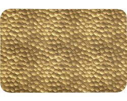 Badmat 90x60 cm - Antislip - Metaal - Dynamisch - Goud - Badmatten voor badkamer - Badkamermat - Douchemat - Badkamer mat