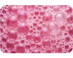 Badmat 90x60 cm - Antislip - Roze - Schuim - Bubbels - Badmatten voor badkamer - Badkamermat - Douchemat - Badkamer mat