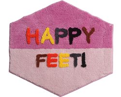 Badmat Antislip - Douchemat - Badkamermat - WC Mat - Happy Feet