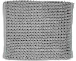 Badmat - Antislip Mat - Badkamer - Gemaakt van Gerecycled Materiaal - 55 x 65 cm - Grijs