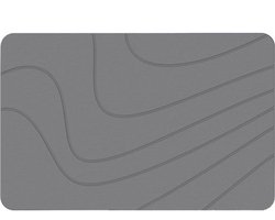 Badmat Antislip Voor In Badkamer - Mat Antislip - Antislip en zeer absorberend - Grijs - 80X50cm
