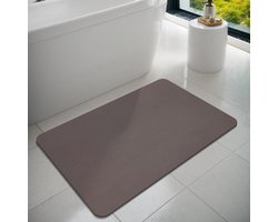 Badmat Badkamer Ruggenda Rubber Anti-Slip Dunne Badkamer Mat Absorberend Snel Droog Badkleed voor Vloer Badmat Douche Kleed voor Buiten Bad Douche Ruimte，40×60cm