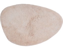 Badmat Beach - Beige 60 x 80 cm - Asymmetrische Katoenen Badmat