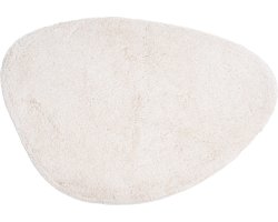 Badmat Beach - Creme 60 x 80 cm - Asymmetrische Katoenen Badmat