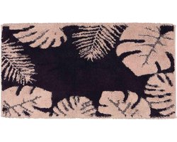 Badmat Essenza - Antislip vloerkleed - Badkamer decoratie - Gemaakt van geregenereerd katoen - 70x140 cm - Roze