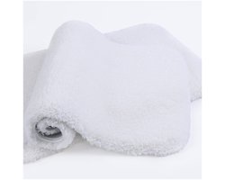 Badmat - Extra Dikke & Superzachte Badkamer Vloerkleed - Antislip en Hoogabsorberend - Machinaal Wasbaar - 50 x 80 cm (Wit)