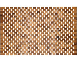 badmat hout • deurmat 100% acaciahout • badmat hout antislip • houten mat gemaakt van echt hout • grootte: 40 x 60 cm