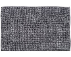 Badmat Indiana Antraciet 50x78 cm – Zachte Chenille Badmat Rechthoek – Luxe Douchemat – Sneldrogend & Waterabsorberend – Oeko-Tex Gecertificeerd – Wasbaar