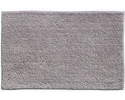 Badmat Indiana Grijs 50x78 cm – Zachte Chenille Badmat Rechthoek – Luxe Douchemat – Sneldrogend & Waterabsorberend – Oeko-Tex Gecertificeerd – Wasbaar