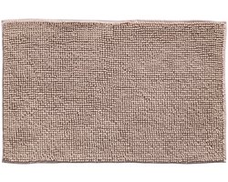 Badmat Indiana Taupe 50x78 cm – Zachte Chenille Badmat Rechthoek – Luxe Douchemat – Sneldrogend & Waterabsorberend – Oeko-Tex Gecertificeerd – Wasbaar