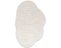 Badmat organische vorm - Stille ivoor 60x90 cm