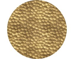 Badmat rond 70x70 cm - Antislip - Metaal - Dynamisch - Goud - Badmatten voor badkamer - Badkamermat - Douchemat - Ronde badkamer mat