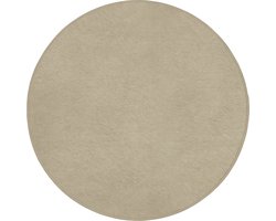 Badmat rond 70x70 cm - Antislip - Zandkleur - Korrelige structuur - Beton - Badmatten voor badkamer - Badkamermat - Douchemat - Ronde badkamer mat