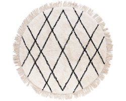 Badmat rond - Ayla ivoor 60 cm