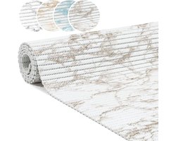 Badmat Schuim - Douchemat Keukenloper - Veilig Comfort - Op Maat Te Knippen - 140x65cm - Marmer Bruin
