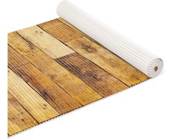 Badmat Schuim - Douchemat Keukenloper - Vochtige Ruimtes Beschermen - Waterdoorlatend Drainage-effect - 120 x 65 cm - Houtbruin