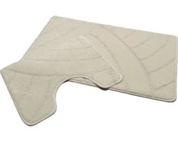 Badmat set klassiek crème