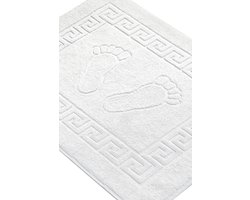 Badmat – Set van 2 – 50x70 cm – Wit – Hotelkwaliteit – Zachte Badkamermat – Badmatten – WC Mat – Badkamermat – Hoogwaardige Badmat – Absorberend – 850 Gsm – De Linde Home