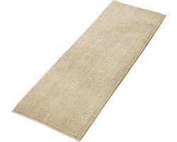 Badmat-Te combineren als badmat set -Voor de badkamer-douche-Beige - 50x150 cm