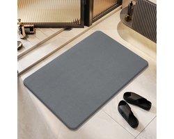 Badmat van diatomeeënaarde – Superabsorberende, sneldrogende mat van steen, antislip, natuurlijke vloermat voor badkamer en keuken, gemakkelijk schoon te maken, modern design, schimmelwerende en geurvrije douchemat, Stijl 1,40*30*0.9cm