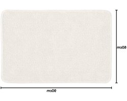 Badmat - Vloermat - Badkamer Comfort - Gemaakt van gerecycled materiaal - 50x60 cm - Zilvergrijs