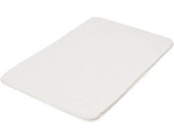 Badmat - Vloermat - Badkamer Comfort - Gerecycled Materiaal - 60 x 90 cm - Wit