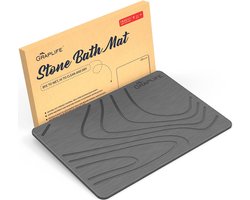 Badmat, zachte badmat, antislip, voetmat, badkamermat, slaapkamermat, wollig tapijt, badkamertapijt, douchemat, voor badkamer, woonkamer, slaapkamer, 40 x 60 cm, grijs