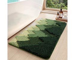Badmat - Zachte vloermat - Badkamer comfort - Anti-slip achterkant - 50 x 80 cm - Bosgroen
