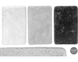Badmat zwart 50x80 cm