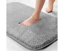 Badmatten - 2 stuks Super Dikke 2 cm Microvezel Badmatten - Wasmachineveilig - Anti-rutsch - Super Absorberend - Zacht - Anti-schimmel - Extra Zacht