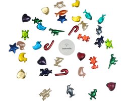 Badparels - badparels 100 stuks - 7 geuren - Badparels figuurtjes - Badparels voor in bad