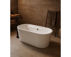 Badplaats Ligbad Alco 170 x 85 x 60 cm – Vrijstaand Bad – Hoogglans wit