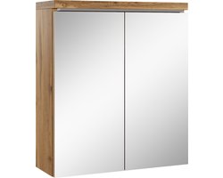 Badplaats Spiegelkast Toledo 60 x 20 x 60 cm - Eiken - Badkamerkast Badkamer