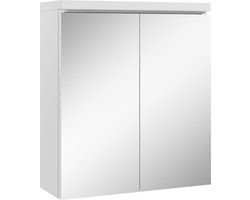 Badplaats Spiegelkast Toledo 60 x 20 x 60 cm - Wit - Badkamerkast Badkamer
