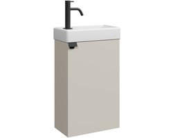 Badplaats Toiletmeubel Apollo 40 x 22 cm - Beige - Fonteinmeubel met Wastafel