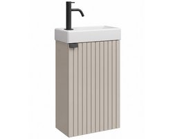 Badplaats Toiletmeubel Bosco 40 x 22 cm – Beige – Fonteinmeubel met Wastafel